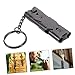 TOYANDONA Stainless Steel Dual Tube Whistle with Keychain Loud Emergency Survival Whistle for Camping Hiking Gym School and Outdoor Activities