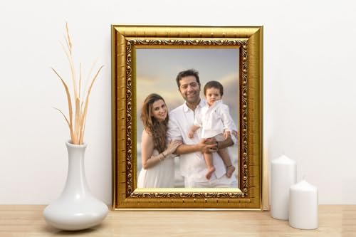 Image of Wall Hanging decoration Photo Frame Extra Large A3 Size | Big OverSize set of 2 Picture Frames Bedroom, Home & Office | Golden color | | 12x18 inch (30x46 cms)