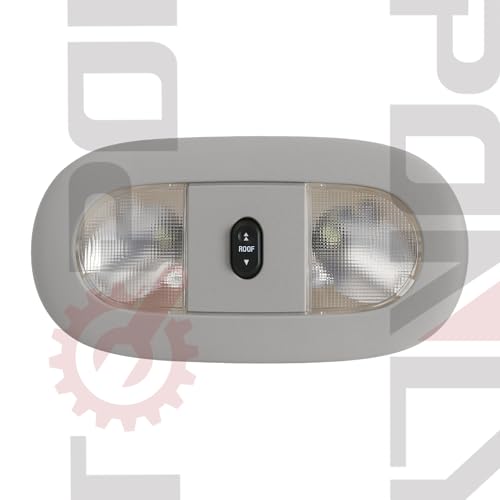 Image of TQPONLY Overhead Console LED Dome Map Light Lamp,for 2004-2008 Ford F150 Extended Cab /SuperCrew Interior Lights with Sunroof Switch (Grey)