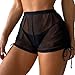 Bikini Fleuri Femmes Sheer Mesh Cover Up Shorts Beach Cover Up Beach Solid Sheer Mesh Cover Up Pant Sexy Solid Cover Up