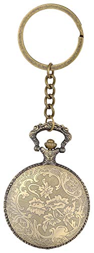 Image of Pocket Watch Metal Keychain Retro Vintage for Gifting With Key Ring Anti-Rust