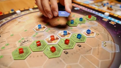 Image of Awestuffs Family Board Games for Adults and Kids - Ages 14 and up, 1 to 5 Players (Terra Mars)