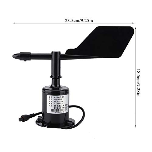Capteur de Direction du Vent 4-20 mA – Mesure Précise dans 8 Directions en Polycarbonate pour Serres, Météo Marine et Stations