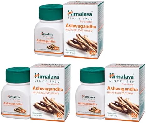 Himalaya Ashwagandha - 180 Tablets | Stress Relief | Rejuvenates Mind & Body | Improves Strength & Energy | General Wellness