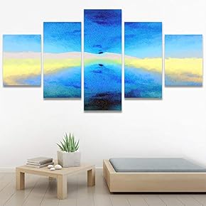 SIGNWIN 5 Panel Canvas Wall Art Modern Art...