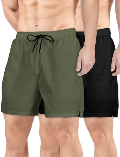 Mens Athletic Shorts 5 Inch Inseam Workout Gym Running Shorts for Men Quick Dry Lightweight Summer Shorts
