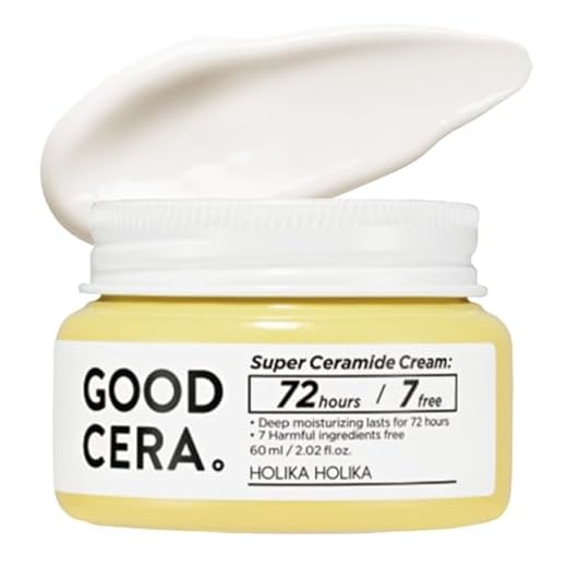 HOLIKA HOLIKA Good Cera Super Ceramide Cream | Soothing Facial Cream & Skin Moisturizer | Ceramide Cream Korean Moisturizer for Face | Deeply Nourishing Face Cream for Dry Skin 2.02 fl oz