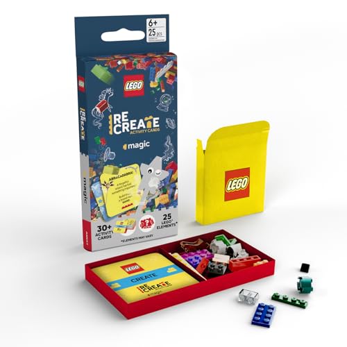 Lego Recreate Activity Cards – Magic | Fantasy Building Game with 30+ Activity Cards & 25 Lego Elements | Ages 6+