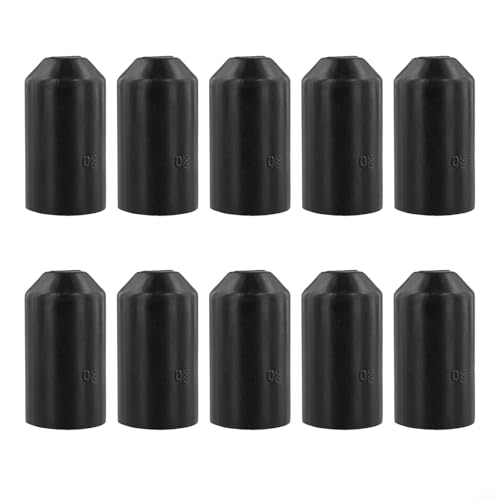 Juego de 10 tapas termorretráctiles para soluciones de protección de cables impermeables eficaces (30 × 55 mm)