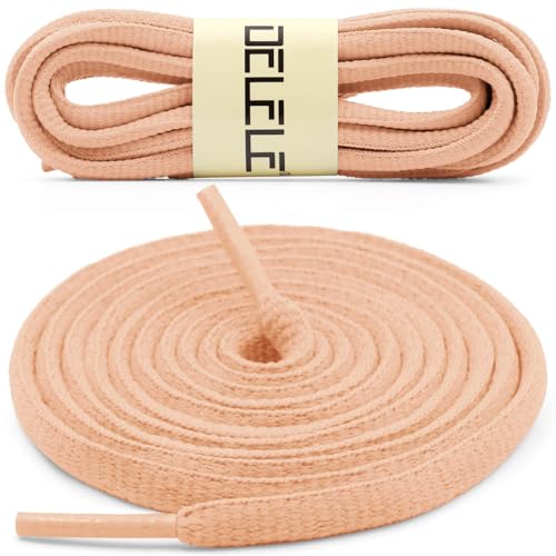 Image of DELELE 2Pair Oval Shoes laces 42 Colors Half Round 1 /4 inchAthletic ShoeLaces for Sport /Running Shoes Shoe Strings