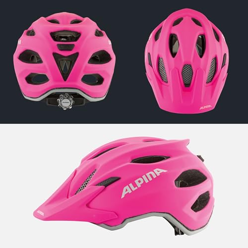 ALPINA Carapax JR. Flash MTB-Fahrradhelm, Shocking-pink matt, 51-56 cm – Ansicht 5