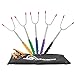 BBQ Dragon Marshmallow and Hot Dog Campfire Forks, Camping Accessories, Camping Cookware, Camping Gifts, Extends Up To 45 Inches (5-Piece Set)