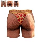 Generisch Die freche Kommando-Badehose – Scherzartikel: Badehose mit behaarten Beinen (03#,XL)