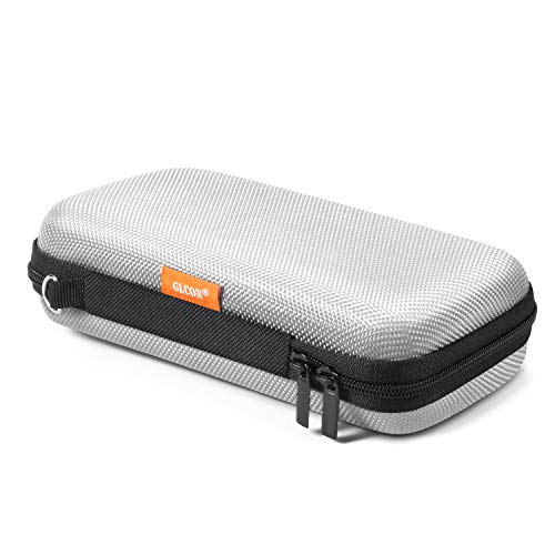 GLCON Portable Protection Hard EVA Case for External Battery,Cell Phone,GPS,Hard Drive,USB/Charging Cable,Carrying Bag Mesh Inner Pocket,Zipper Enclosure n Durable Exterior,Universal Travel Pouch Bag