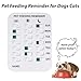 Did You Feed The Cat Tracker Magnet,Pet Feeding Reminder for Dogs Cats,Dog Fed Sign Flip Weekdays Am/Pm,Accessories Helps You to Track Feeding & Medication Reminder Magnets Device (#2B)