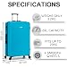 FLYMAX 24" Medium Suitcase 4 Wheel Lightweight Luggage Hard Shell ABS Travel Case Hold Check in Fits 15kg - 20kg Medium Size + 3 Digit Lock + Telescopic Handle 67 Litre Capacity