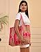 Marubhumi Women’s Lightweight Cotton Tote Bag – Travel, Shopping, Grocery & Beach Shoulder Purse, Design-19