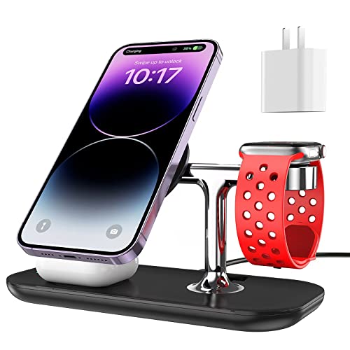 ✅【未使用近い】【100％・充電4回のみ】⭐️iphone 14・ラスト1台✨ プロジェクトを支援する | 置くだけでスマホ、AirpodsとApple Watchを