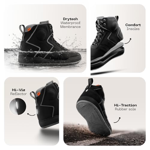 Image of CLAN SHOES - Stealth - D3O - Waterproof - CE Certified Motorcycle Riding Shoes
