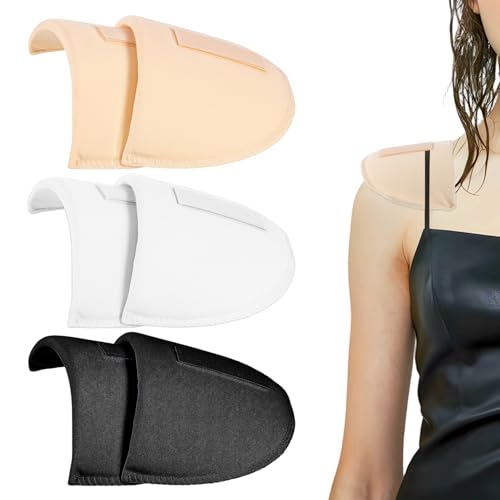 3 Pairs Shoulder Pads for Women Clothes Anti-Slip Detachable Hombreras Para Ropa Mujer No-Sewing Required Breathable Set-in High Low Sponge Pad Men Blazer Clothes Sewing Accessories