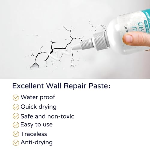 Image of DS CARE Wall Repair Paste Tube - Paint Wall Putty Crack Repair for Walls and Joint, Mending Agent Damage Wall Crack Filler, Waterproof Wall Hole Filler (280 ML)