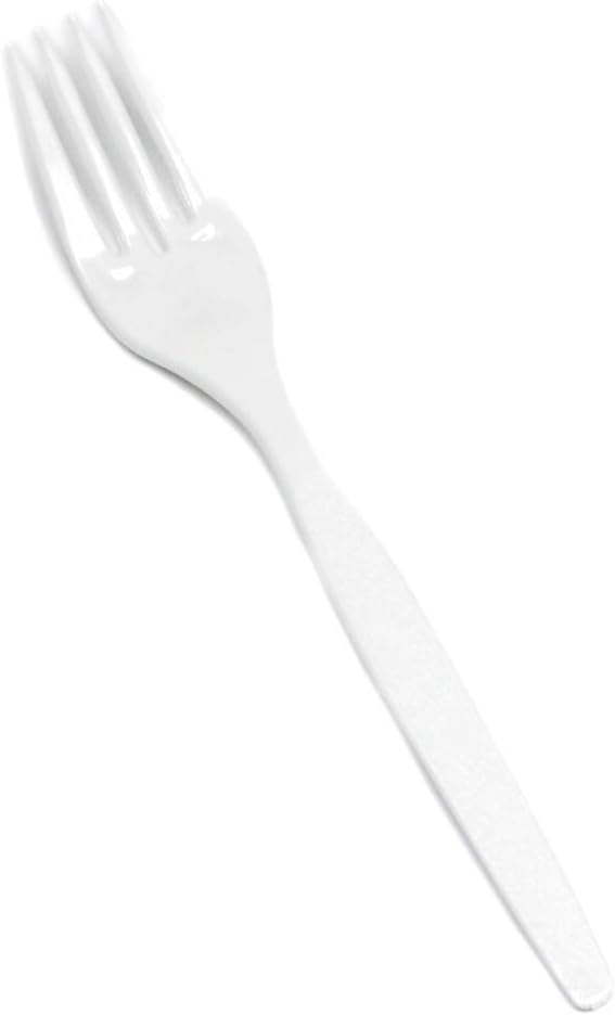 Maryland Plastic Forks (Pack of 50) - Disposable Plastic Flatware, Perfect Party Supplies for Birthday, Baby Shower, Home Use, Dinner & More Events, Black