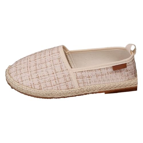 Chaussures décontractées respirantes en toile avec semelle tissée confort