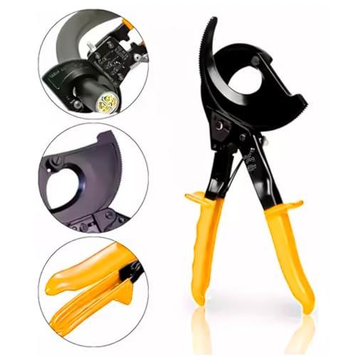 Alicate Tesoura Corta Fios até 240mm Com Catraca Regulável