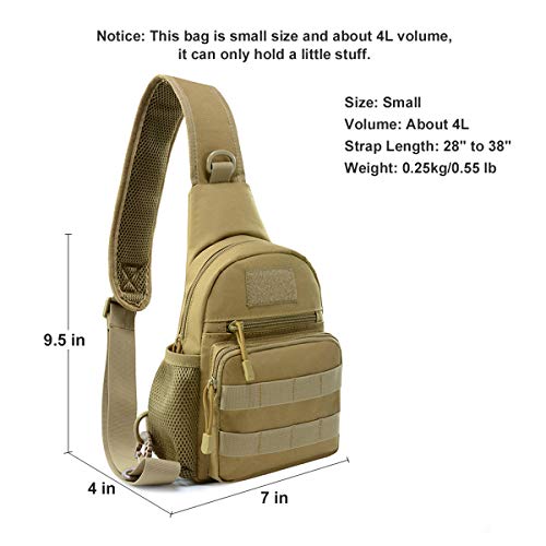 Mochila táctica cruzada BraveHawk OUTDOORS ligera miniatura 5