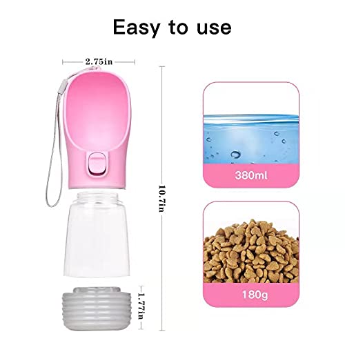 Portable Dog Water Bottles with Leakproof Bowl Dispenser Water & Food Container for Walking Hiking On The Go - Image 3