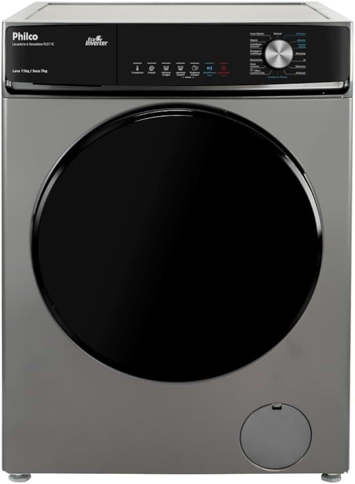 Lava e Seca Philco PLS11C Inverter 11kg 16 Programas 220V