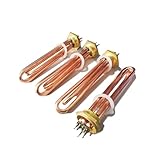 CSFFA Resistencia de Cobre de 110 V, 220 V y 380 V for Calentar Agua de 3 kW, 6 kW, 9 kW y 12 kW, Elemento Calefactor Solar for IVA.(DN32,220V_6KW 240MM)