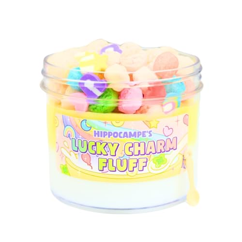 Lucky Charm Fluff Slime (SCENTED) | Handmade Slime | Hippocampe Slimes (4OZ)