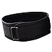Fabater Waist Training Belt, Metal Hook Skin Friendly Stick Tape Design Firm Structure Good Support Adjustable Weight Lifting Belt for Fitness Sports (Black)