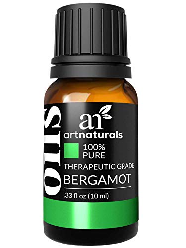 artnaturals 100% Pure Bergamot Essential Oil - (.33 Fl Oz / 10ml) - Undilued Therapeutic Grade Citrus Fragrance- Uplift Wellness and Refresh - for Diffuser Hair Skin and Soap Making