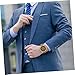 Imagen de BESPORTBLE Reloj de Madera para Hombre con Correa de Cuero Natural Diseño Vintage Ligero y Casual Reloj de Pulsera de Superficie Verde de Verawood Elegante Accesorio Masculino