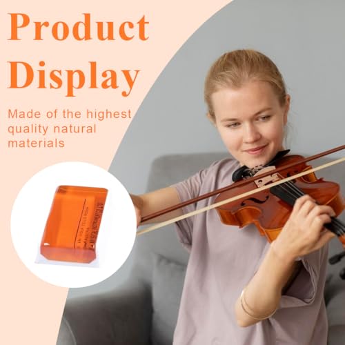 XUKZIMA 2 Pcs Kolophonium Cello Kolophonium Geige Naturharz Staubarm Starke Haftung Transparenz Ideal für Stahl & Synthetiksaiten mit Schutzhülle für empfindlichen Klang dauerhafte Leistung