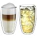 Produktbild Creano 2er Set doppelwandige Latte Macchiato-Gläser 400ml DG-SH - großes Doppelwandglas aus Borosilikatglas - Kaffeegläser - Teegläser - Thermoglas