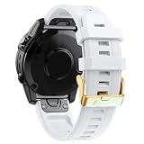 YUXUAN Cinturino per Garmin Fenix 8 (43 mm)/epix Pro (42 mm), Fenix 7S/6S/5S, cinturino sportivo in silicone (20 mm) con Easy-Fit, adatto per Fenix 5S Plus/6S Pro/7S/7S Solar/7S Sapphire Solar
