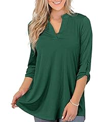 3/4 Sleeve Dark Green