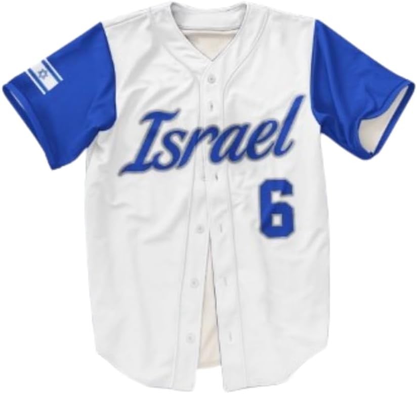 Israel Baseball Jersey Stitched Any Name Number