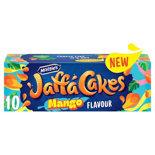 McVities Jaffa Cakes Original Chocolate Biscuits Mango Flavour 10 Cakes 110g