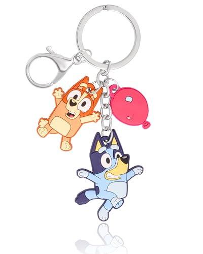Bluey Bingo Red Balloon Backpack Bag Charm for Girls Official