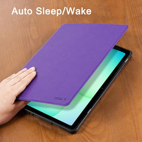 Image of CoBak Case for Samsung Galaxy Tab A11+ Plus 11 inch 2025, Multi-Viewing Angles, All New PU Leather Folio Stand Cover with Auto Sleep Wake Feature for Samsung Galaxy Tab A11+ Tablet 11-inch, Purple