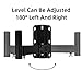 Nbguigdstr Heavy Duty Speaker Mounts - Support up to 110lbs, Adjustable PA Speaker Brackets, Swivel & Tilt, 2 Packs Black