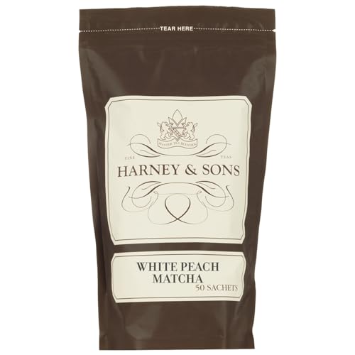 Té verde matcha durazno blanco 50 saquitos miniatura 1