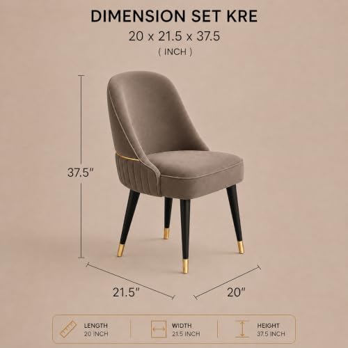 Image of WOODEN SPACE 4 Seater Wooden Dining Table Set | Urban Marble Top Dining Table with Chairs for Dining Room & Kitchen (Modern Grand Aura Brown) (42 x 42 x 30 inch)