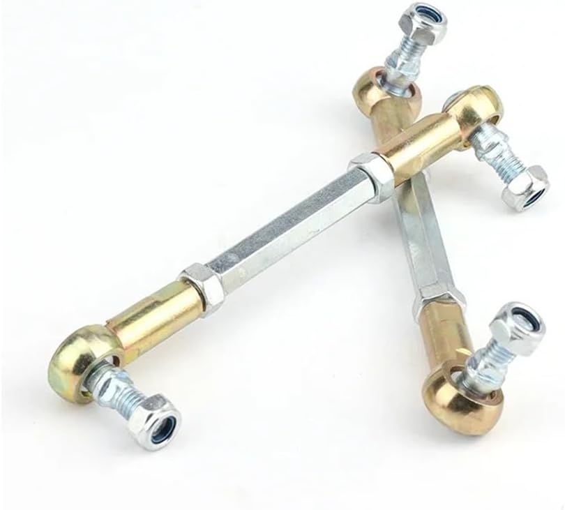 M8 80mm-280mm Steering Tie Rod Kit Ball Joint For 49cc 50cc 2 Stroke Kids ATV Go Kart Buggy Scooter Quad E-Bike(280mm)