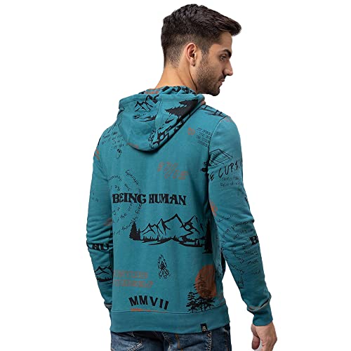 Image of Being Human Black Regular Fit Men's Hoodie Clothing