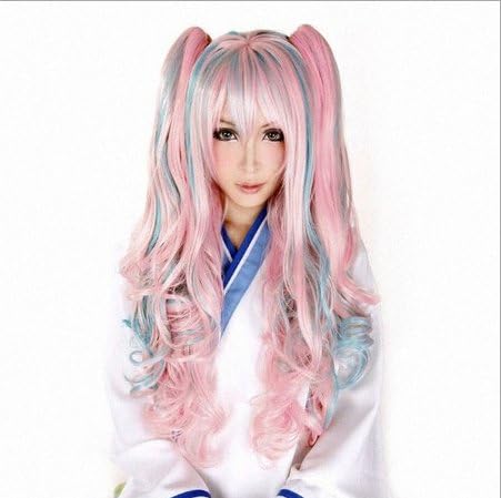 Lolita 2x Clip Ponytails on Extensions Long Curly Party Costume Cosplay Wigs (Lolita)